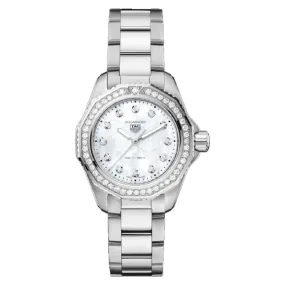 TAG Heuer Aquaracer Professional 200 30mm White Mother Of Pearl Dial Quartz Ladies Watch