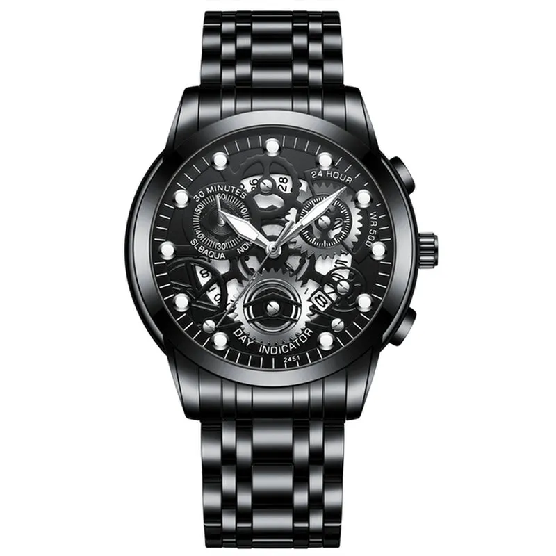 The Dylan Skeleton Rotating Window Watch