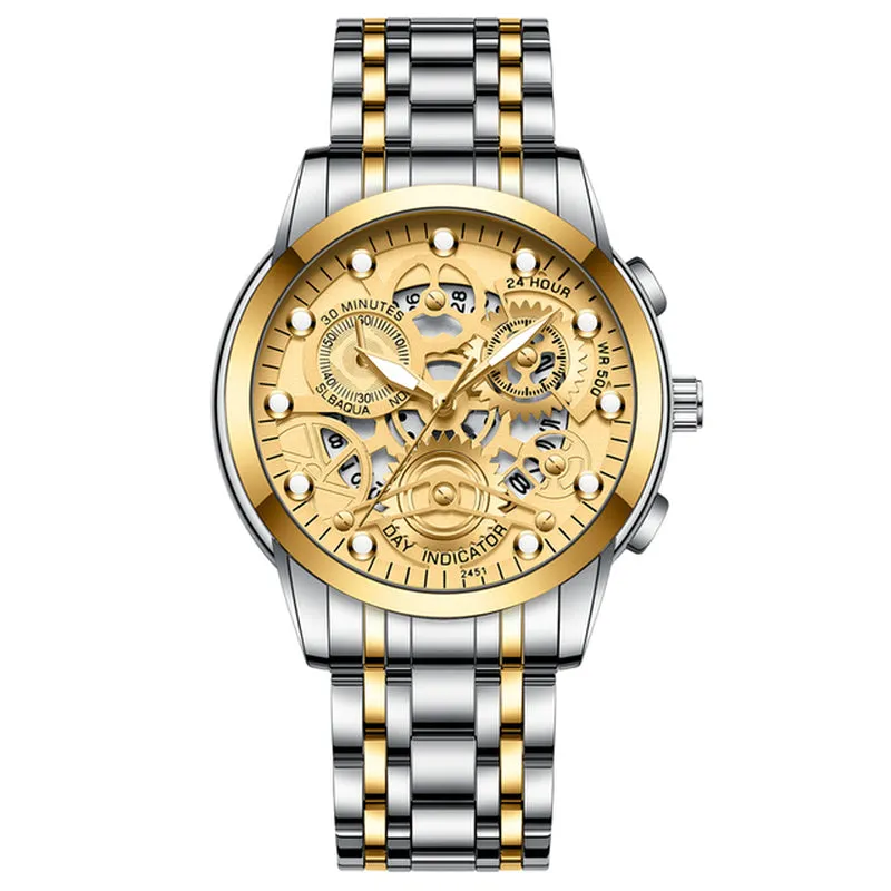 The Dylan Skeleton Rotating Window Watch
