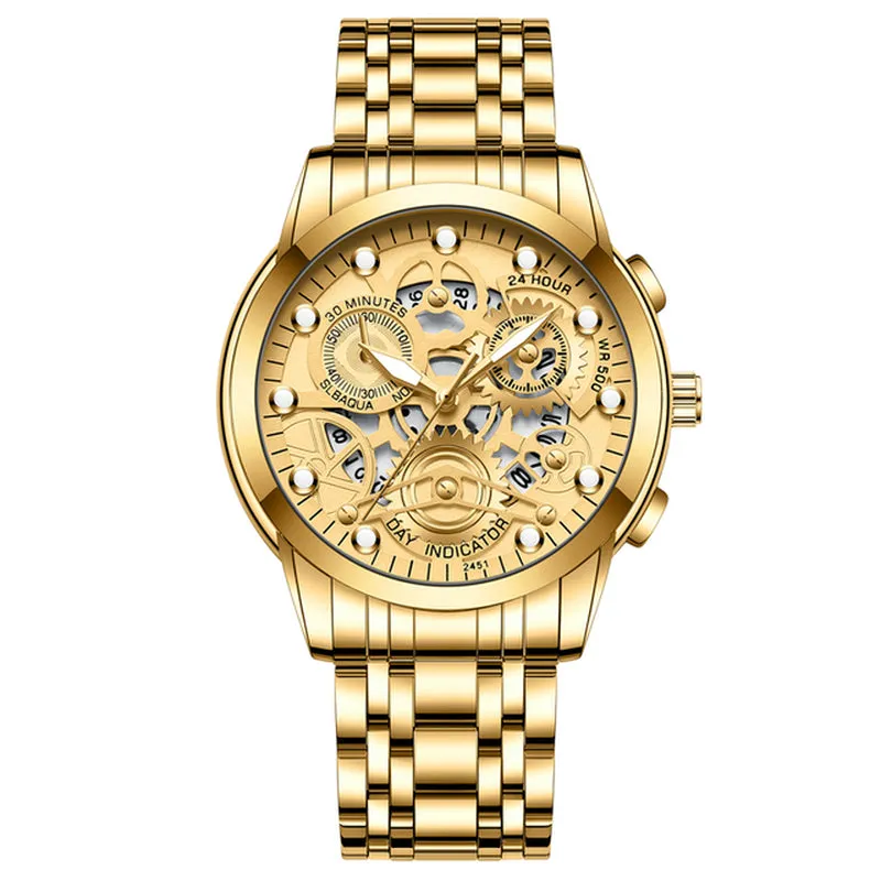The Dylan Skeleton Rotating Window Watch