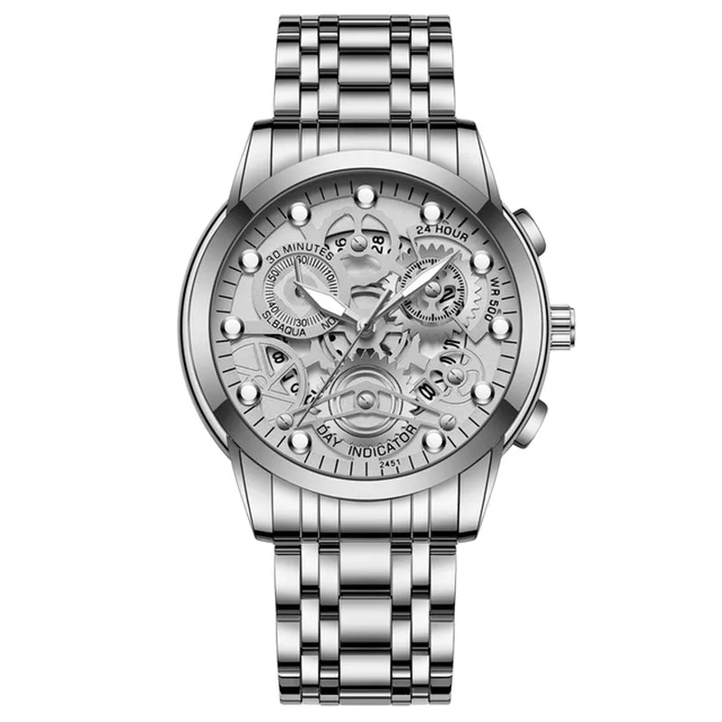 The Dylan Skeleton Rotating Window Watch