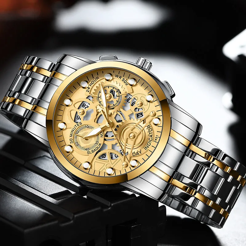 The Dylan Skeleton Rotating Window Watch