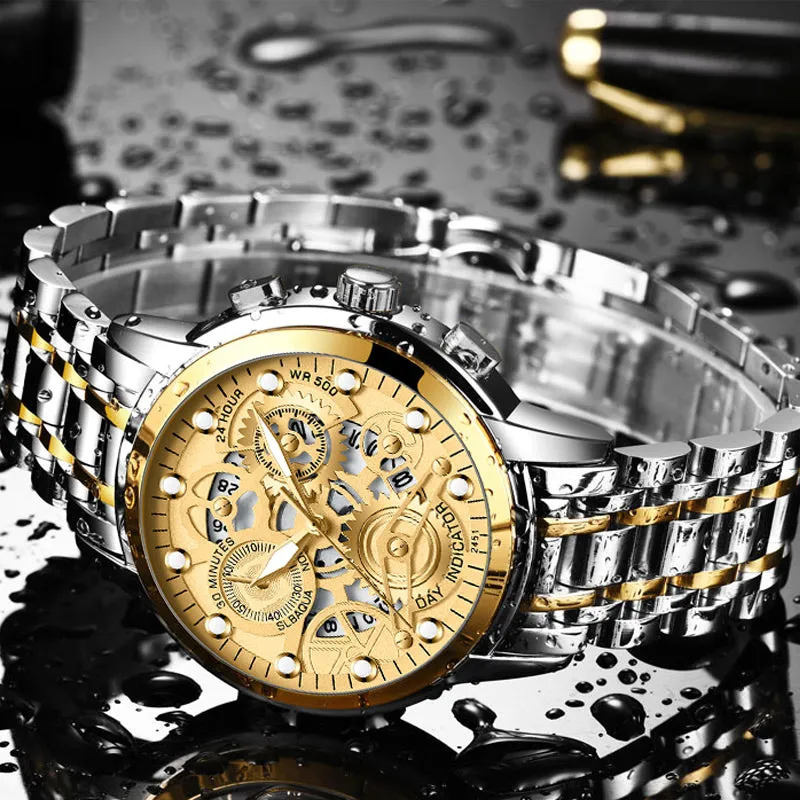 The Dylan Skeleton Rotating Window Watch