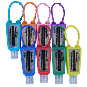 Travel Sized Hand Sanitizers - TSA Compliant - Great for Travel, Work, Backpacks, Keychains - Moisturizing Aloe (Assorted Color - 8 Pack)