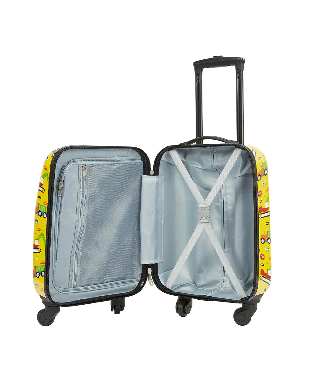 Travelers Club 5 Pieces Kids Luggage Set with 360Â° 4 Wheel Spinner System Car