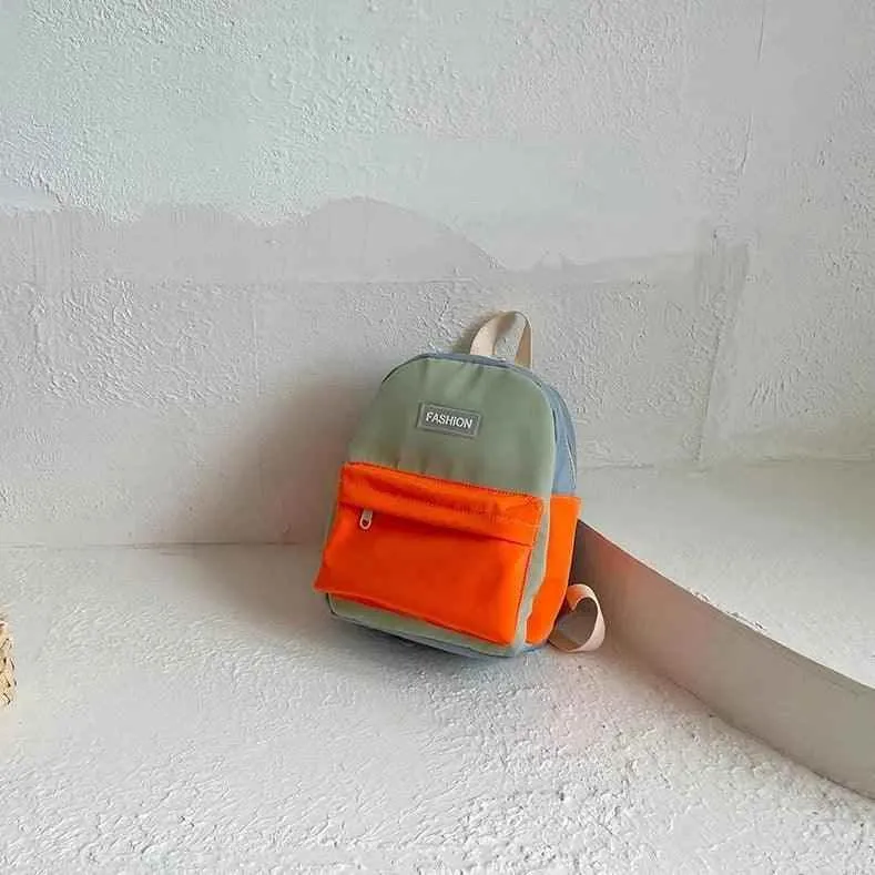 TSB74 Cool Backpacks For Children's Girls and Boys - Canvas Splicing Colors