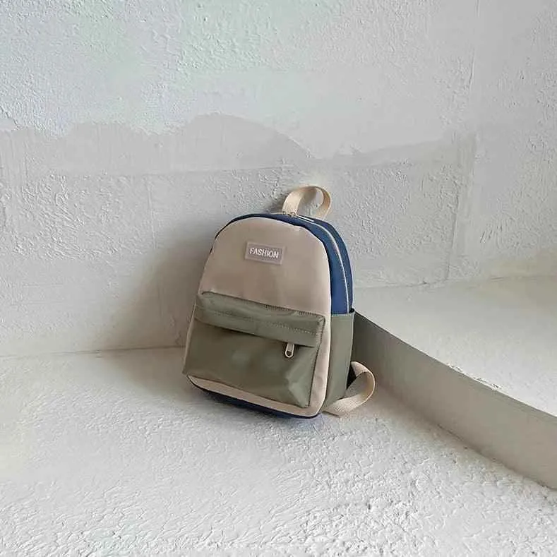TSB74 Cool Backpacks For Children's Girls and Boys - Canvas Splicing Colors