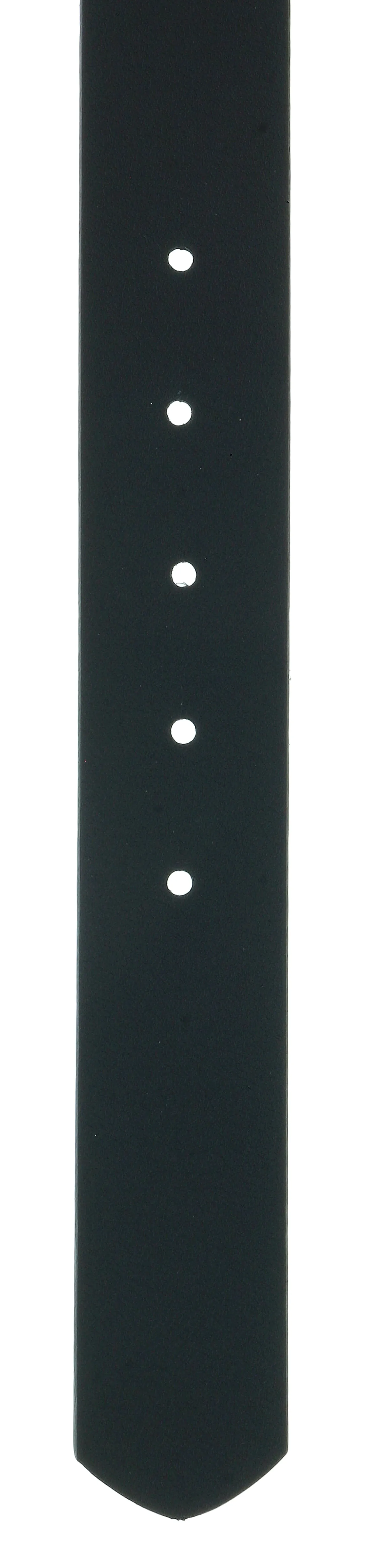 Versace Jeans Couture Black Leather Textured Print Signature Buckle-Adjustable Reversible Belt