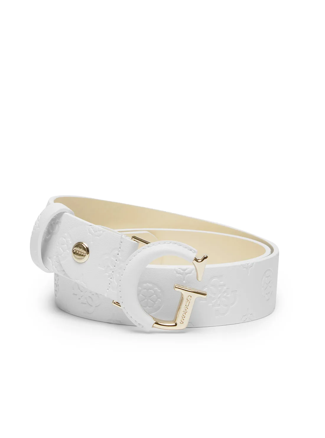 White Logo Geva Adjustable Belt