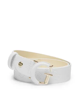White Logo Geva Adjustable Belt