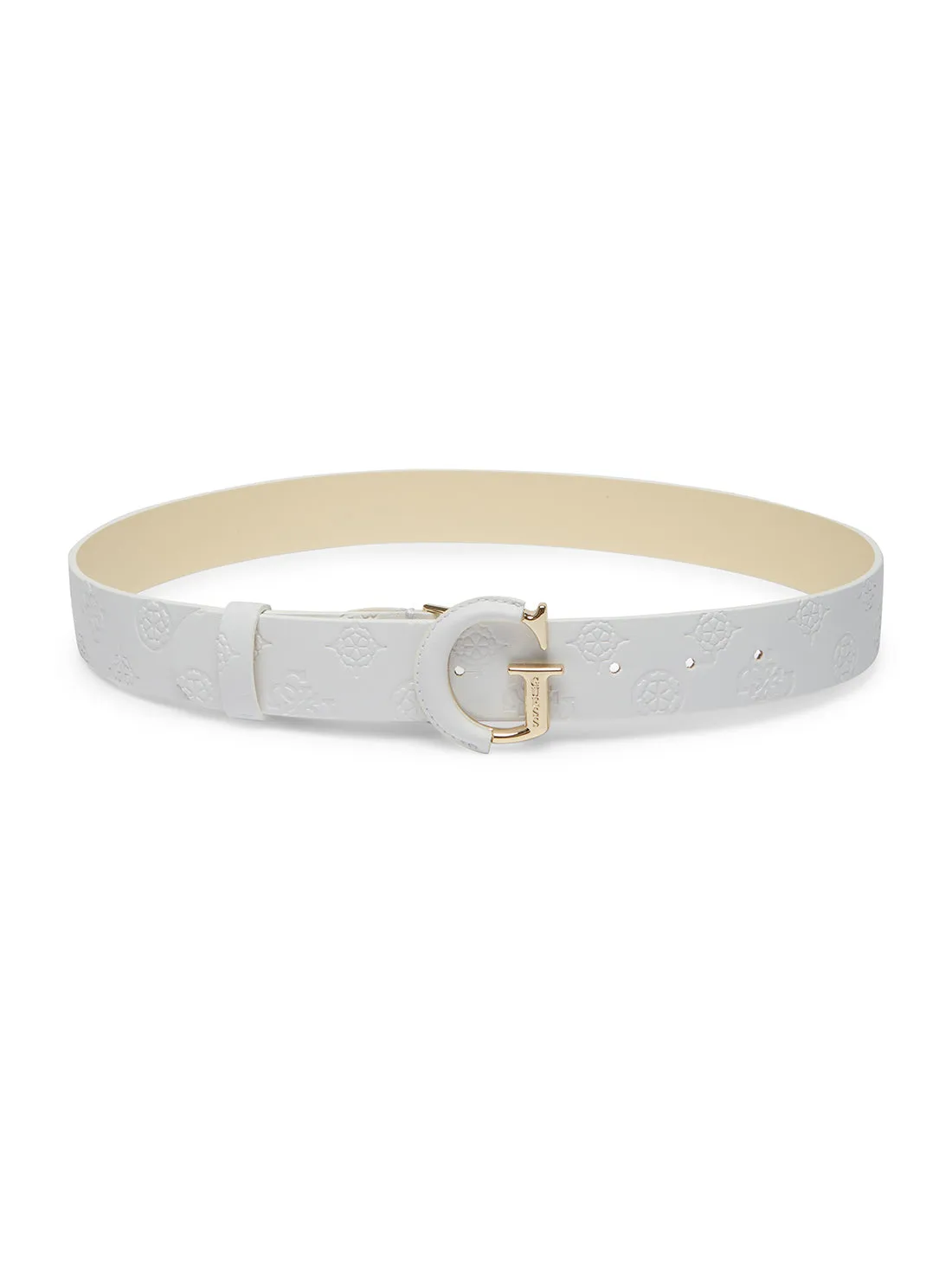 White Logo Geva Adjustable Belt