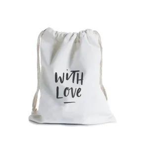 With Love Canvas Gift Bag