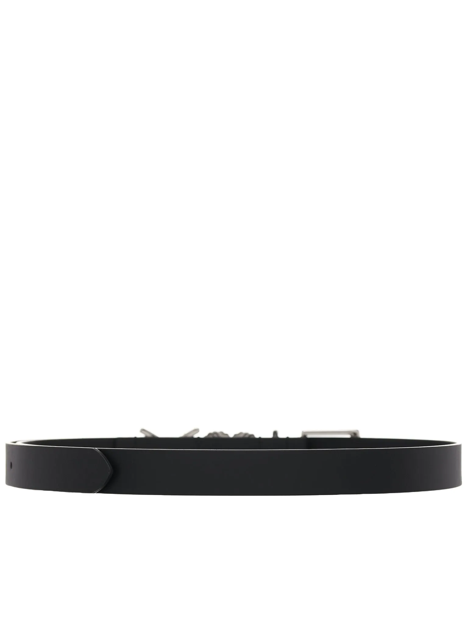 Y Heart Belt (BELT11B-S24-S10-BLACK-RHINESTO)