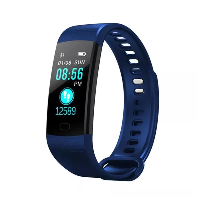 Y5 Smart Bracelet Bluetooth Sport Smart Watch With Color Screen Heart Rate Fitness Track Pedometer Blood Pressure Monitor Watch