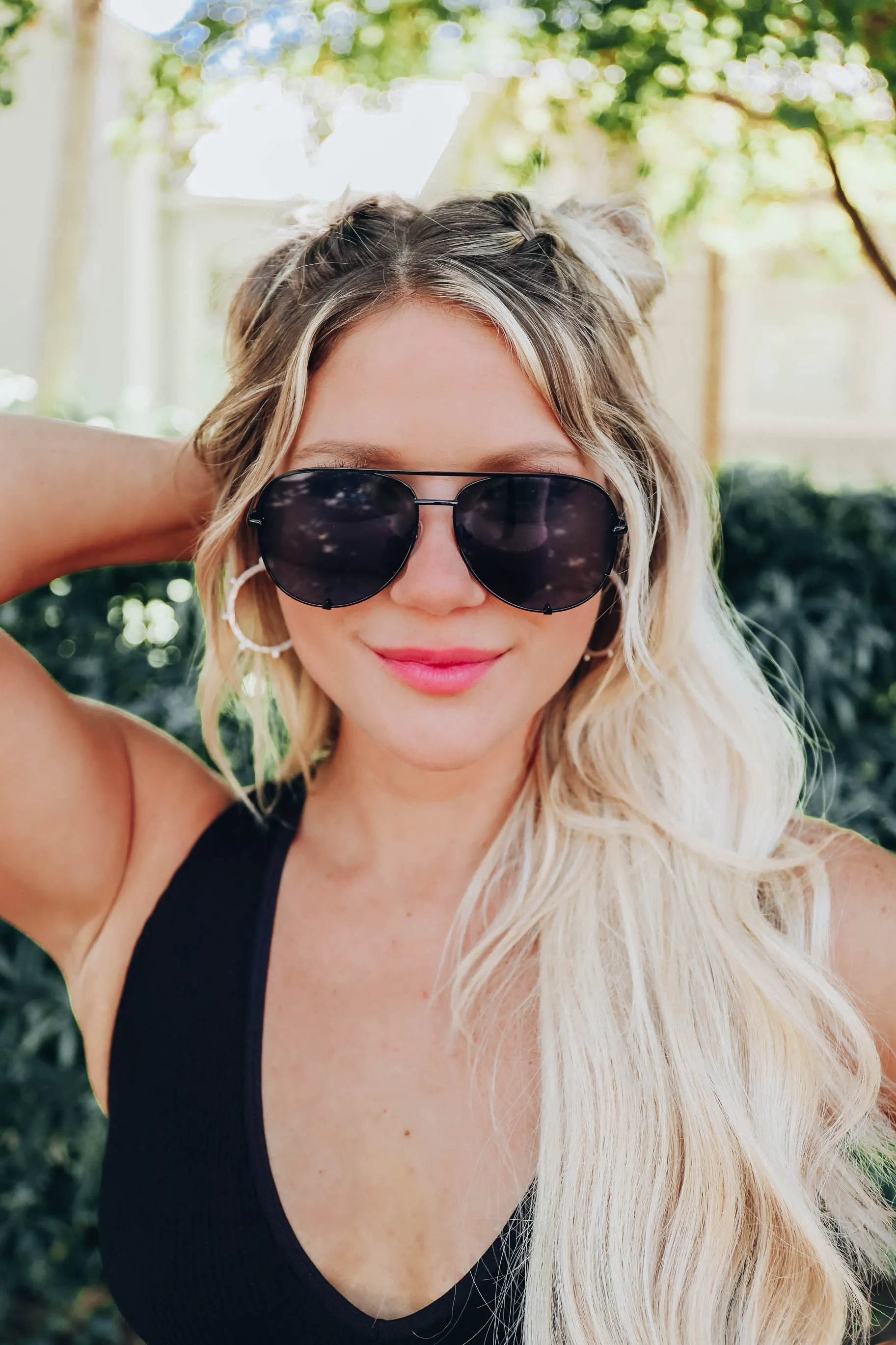 Yara Aviator Sunglasses - Black