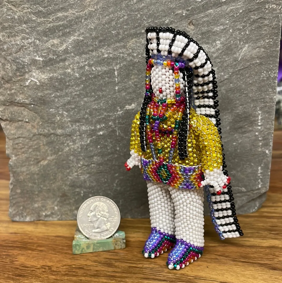 Zuni Beaded Native American Indian Chief