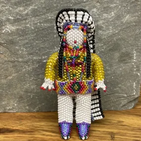 Zuni Beaded Native American Indian Chief